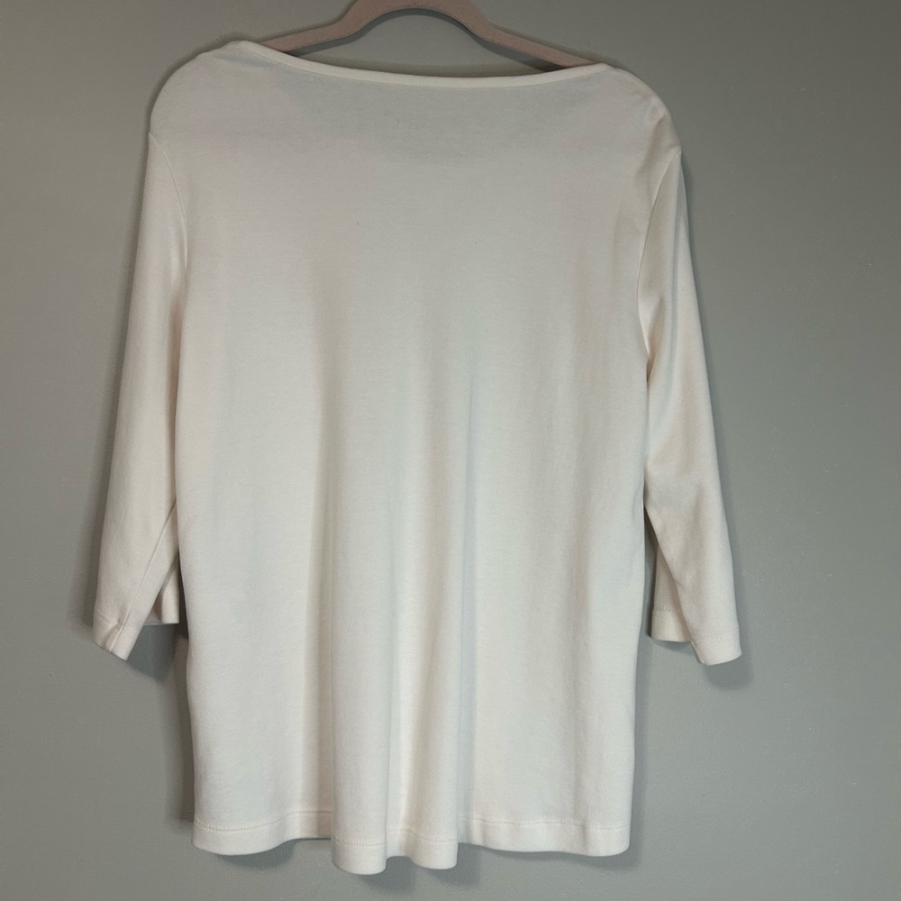Blair Women's White Blouse with Button Details, Size M - Picture 5 of 5